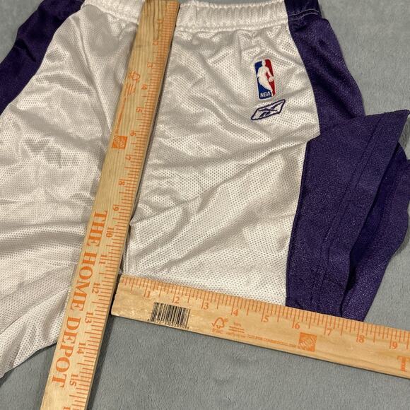 Y2k 2000s Shinny Dazzle Mesh Shorts Boys Medium 22x7 NBA Reebok Basketball Retro - Picture 8 of 10